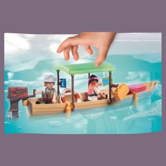 NIB Playmobil Wiltopia Boat Trip to the Manatees Animals Sustainable Toy 71010 - Picture 4 of 5